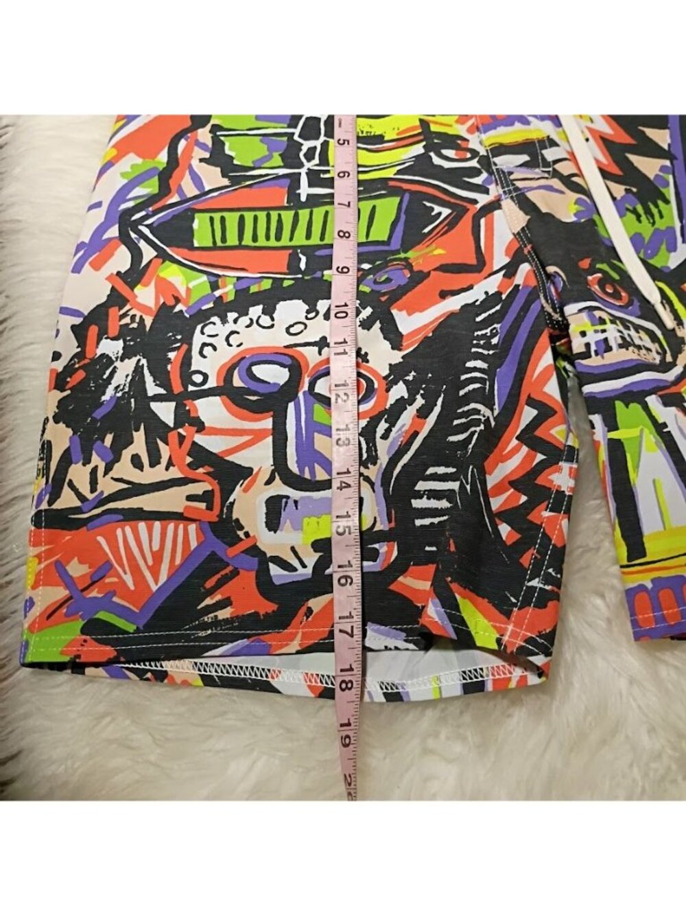 Quiksilver Mens 50th Anniversary Boardshorts With Multicolor Abstract Art Print - Picture 7 of 11
